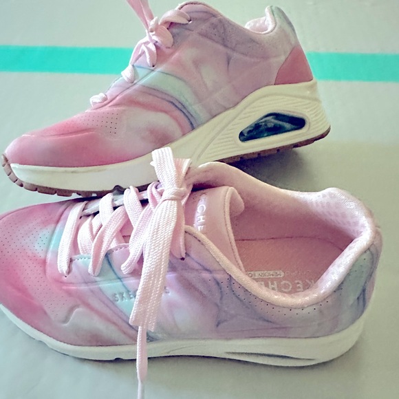 Skechers Sneakers - Girls Uno Gen1 Marble Sweetheart - Picture 8 of 8